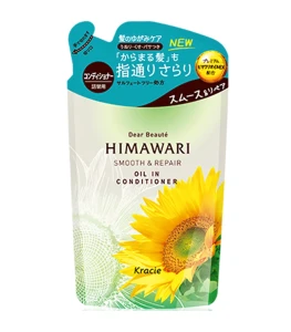 Himawari Smooth & Repair Wygładzająco-Odbudowująca Odżywka Z Olejem Ze Słonecznika Refill 360g 