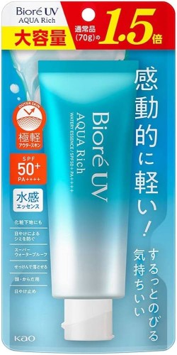 DUŻA WERSJA 1.4 Biore UV Aqua Rich Watery Essence SPF 50+ PA++++ Esencja Z Filtrem UV 105g