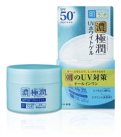 Hada Labo Gokujyun UV White Gel SPF 50+ PA++++ Intensywnie Nawilżający Żel Z Filtrem UV 90g 