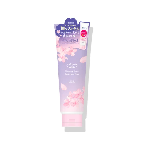 Kose Softymo Hyaluronic Acid Wash Foam Flower Limited Version Pianka Do Mycia Twarzy Z Kwasem Hialuronowym 190g