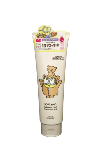 LIMITOWANA WERSJA MINIONKI Kose Softymo Hyaluronic Acid Wash Foam Pianka Do Mycia Twarzy Z Kwasem Hialuronowym 190g