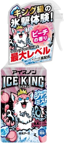 Ice-Non Shirt Mist ICE KING Peach Scent Cooling Spray Chłodzący Spray do Odzieży o Zapachu Brzoskwiniowym 300ml