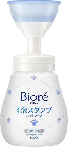 Biore u Foam Stamp Hand Soap Paw Print mydło do rąk z pompką w kształcie łapki 240 ml