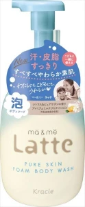 Kracie ma&me Latte Pure Skin - pianka do mycia ciała dla dzieci i dorosłych 550 ml