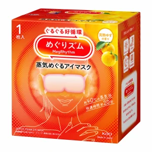 Kao MegRhythm Yuzu – parowa maska na oczy o zapachu Yuzu 1 szt/maska