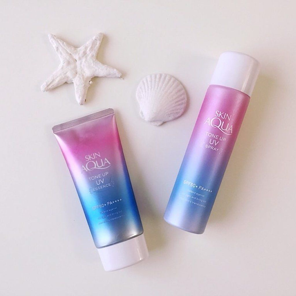 Skin Aqua Tone Up UV Essence with Spray